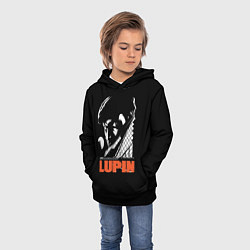 Толстовка-худи детская Lupin - Сериал Люпен, цвет: 3D-черный — фото 2