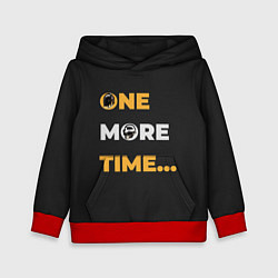 Толстовка-худи детская One More Time, цвет: 3D-красный