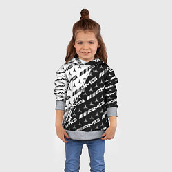 Толстовка-худи детская MERCEDES BENZ AMG, цвет: 3D-меланж — фото 2