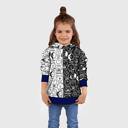 Толстовка-худи детская BTS BT21, цвет: 3D-синий — фото 2