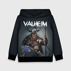 Толстовка-худи детская Valheim, цвет: 3D-черный