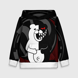 Толстовка-худи детская MONOKUMA МОНОКУМА DANGANRO, цвет: 3D-белый