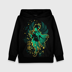 Толстовка-худи детская GENSHIN IMPACT, ВЕНТИ, цвет: 3D-черный