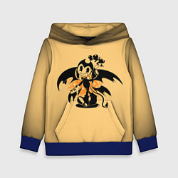 Толстовка-худи детская Bendy, цвет: 3D-синий