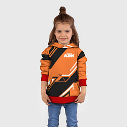 Толстовка-худи детская KTM КТМ SPORT, цвет: 3D-красный — фото 2