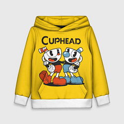 Толстовка-худи детская CUPHEAD, цвет: 3D-белый