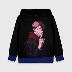 Толстовка-худи детская МАГИЧЕСКАЯ БИТВА SUKUNA, цвет: 3D-синий
