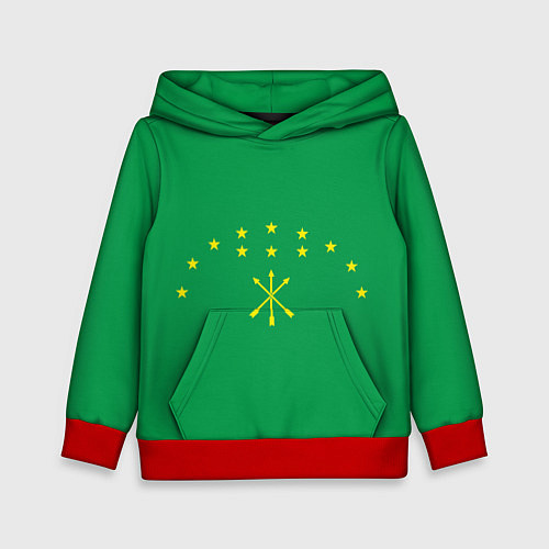 Детская толстовка Адыгея / 3D-Красный – фото 1