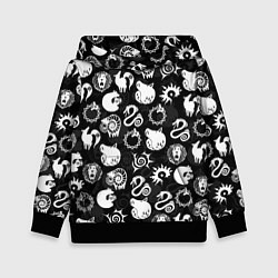 Толстовка-худи детская SEVEN DEADLY SINS СИМВОЛЫ, цвет: 3D-черный