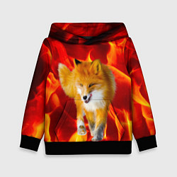 Толстовка-худи детская Fire Fox, цвет: 3D-черный