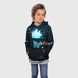 Толстовка-худи детская Магическая битва, цвет: 3D-меланж — фото 2
