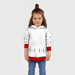 Толстовка-худи детская ФОРМА КАПИТАНА ГОТЕЙ 13 СПИНА, цвет: 3D-красный — фото 2