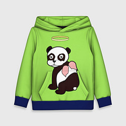 Толстовка-худи детская Святая панда, цвет: 3D-синий
