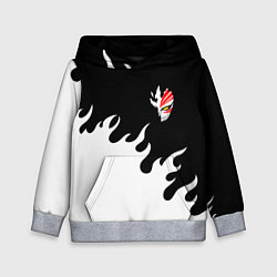 Толстовка-худи детская BLEACH FIRE БЛИЧ ОГОНЬ, цвет: 3D-меланж