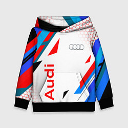 Толстовка-худи детская AUDI АУДИ SPORT, цвет: 3D-черный