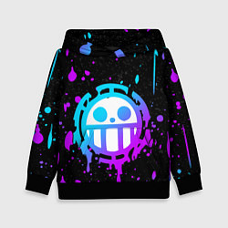 Толстовка-худи детская ONE PIECE ВАН ПИС НЕОН, цвет: 3D-черный