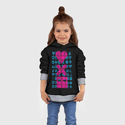 Толстовка-худи детская Любовь Смерть Роботы, цвет: 3D-меланж — фото 2