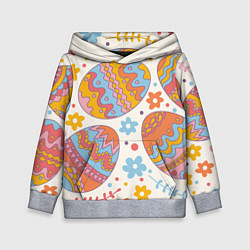 Толстовка-худи детская Пасха, цвет: 3D-меланж