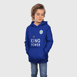 Толстовка-худи детская №9 Leicester City, цвет: 3D-синий — фото 2