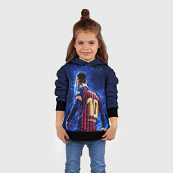 Толстовка-худи детская Leo Messi Лео Месси 10, цвет: 3D-черный — фото 2