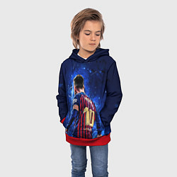 Толстовка-худи детская Leo Messi Лео Месси 10, цвет: 3D-красный — фото 2