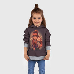 Толстовка-худи детская Моника Monika, цвет: 3D-меланж — фото 2