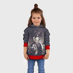 Толстовка-худи детская Zhongli Vago Mundo, цвет: 3D-красный — фото 2