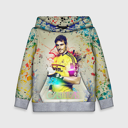 Детская толстовка Iker Casillas / 3D-Меланж – фото 1