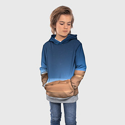 Толстовка-худи детская Пустыня, цвет: 3D-меланж — фото 2