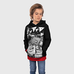 Толстовка-худи детская Initial d, цвет: 3D-красный — фото 2