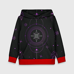 Толстовка-худи детская Астрология, цвет: 3D-красный