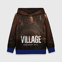 Толстовка-худи детская RESIDENT EVIL VILLAGE, цвет: 3D-синий