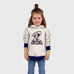 Толстовка-худи детская Tall Vampire Lady, цвет: 3D-синий — фото 2