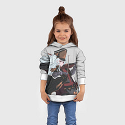 Толстовка-худи детская Альтаир со скрипкой, цвет: 3D-белый — фото 2