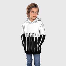 Толстовка-худи детская Juventus Tee Black and White 202122, цвет: 3D-черный — фото 2