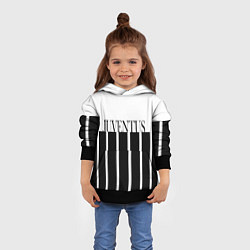 Толстовка-худи детская Juventus Tee Black and White 202122, цвет: 3D-черный — фото 2