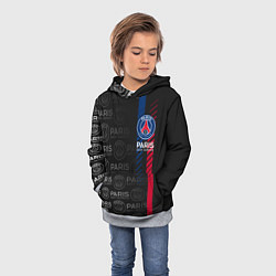 Толстовка-худи детская ФК ПСЖ PARIS SAINT GERMAIN, цвет: 3D-меланж — фото 2