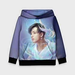 Толстовка-худи детская Jeon BTS, цвет: 3D-черный