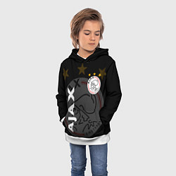 Толстовка-худи детская FC AJAX AMSTERDAM ФК АЯКС, цвет: 3D-белый — фото 2