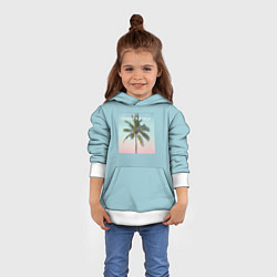 Толстовка-худи детская Летние ощущения, цвет: 3D-белый — фото 2