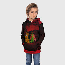 Толстовка-худи детская CHICAGO NHL, цвет: 3D-красный — фото 2