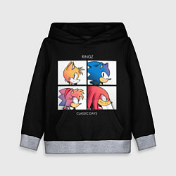Толстовка-худи детская Ringz band, цвет: 3D-меланж