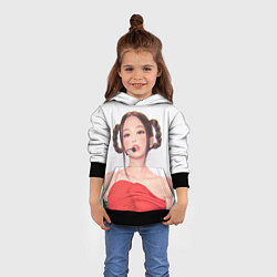 Толстовка-худи детская Sweet Jannie, цвет: 3D-черный — фото 2