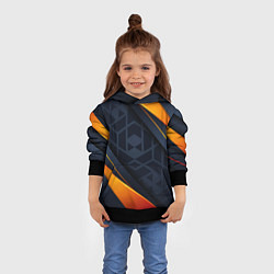 Толстовка-худи детская BLACK ORANGE, цвет: 3D-черный — фото 2