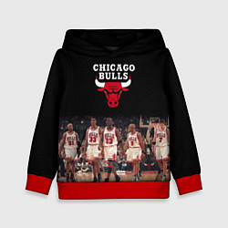 Толстовка-худи детская CHICAGO BULLS 3, цвет: 3D-красный