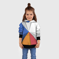 Толстовка-худи детская Трегоугольник, цвет: 3D-черный — фото 2