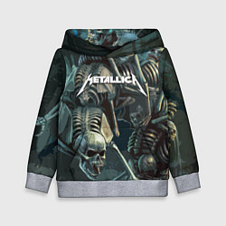 Толстовка-худи детская Metallica Metal Skull, цвет: 3D-меланж
