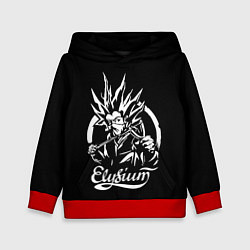 Толстовка-худи детская Элизиум Elysium, цвет: 3D-красный