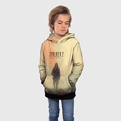 Толстовка-худи детская Сталкер одиночка, цвет: 3D-черный — фото 2