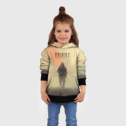 Толстовка-худи детская Сталкер одиночка, цвет: 3D-черный — фото 2